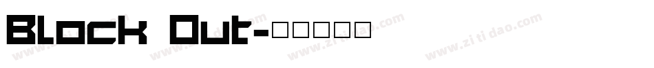 Block Out字体转换